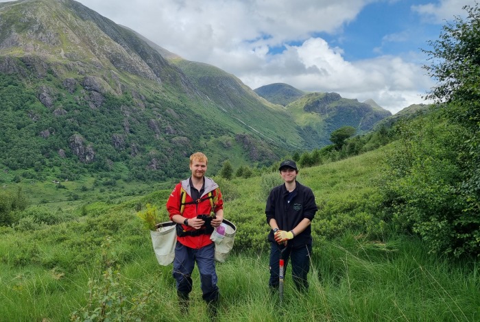 Ellie & Robbie tree Planting